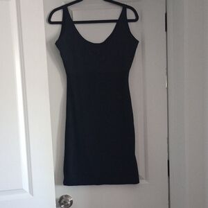 Spanx Elegant Black Sleeveless Slip Dress Size Large